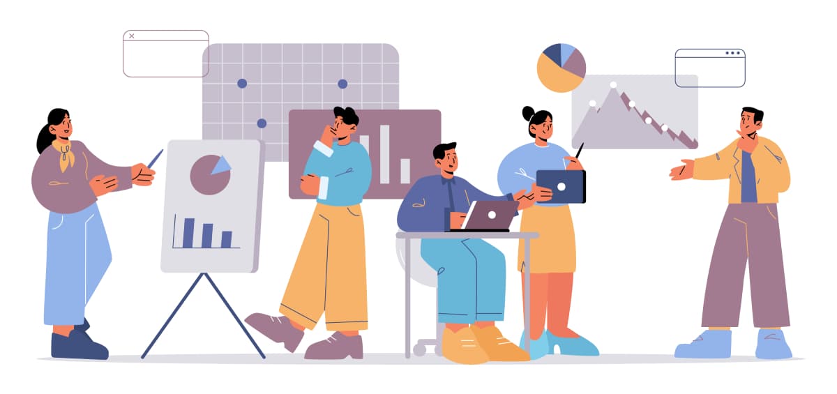 people characters in office